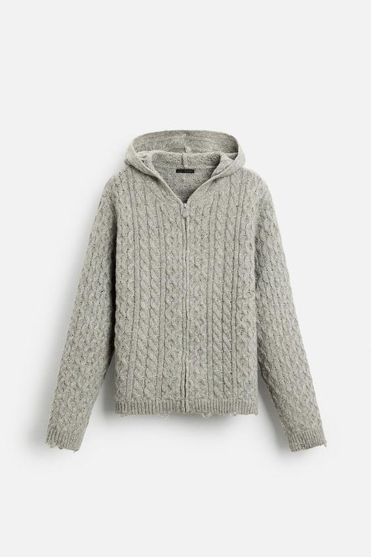 Knit Jacket with a hood