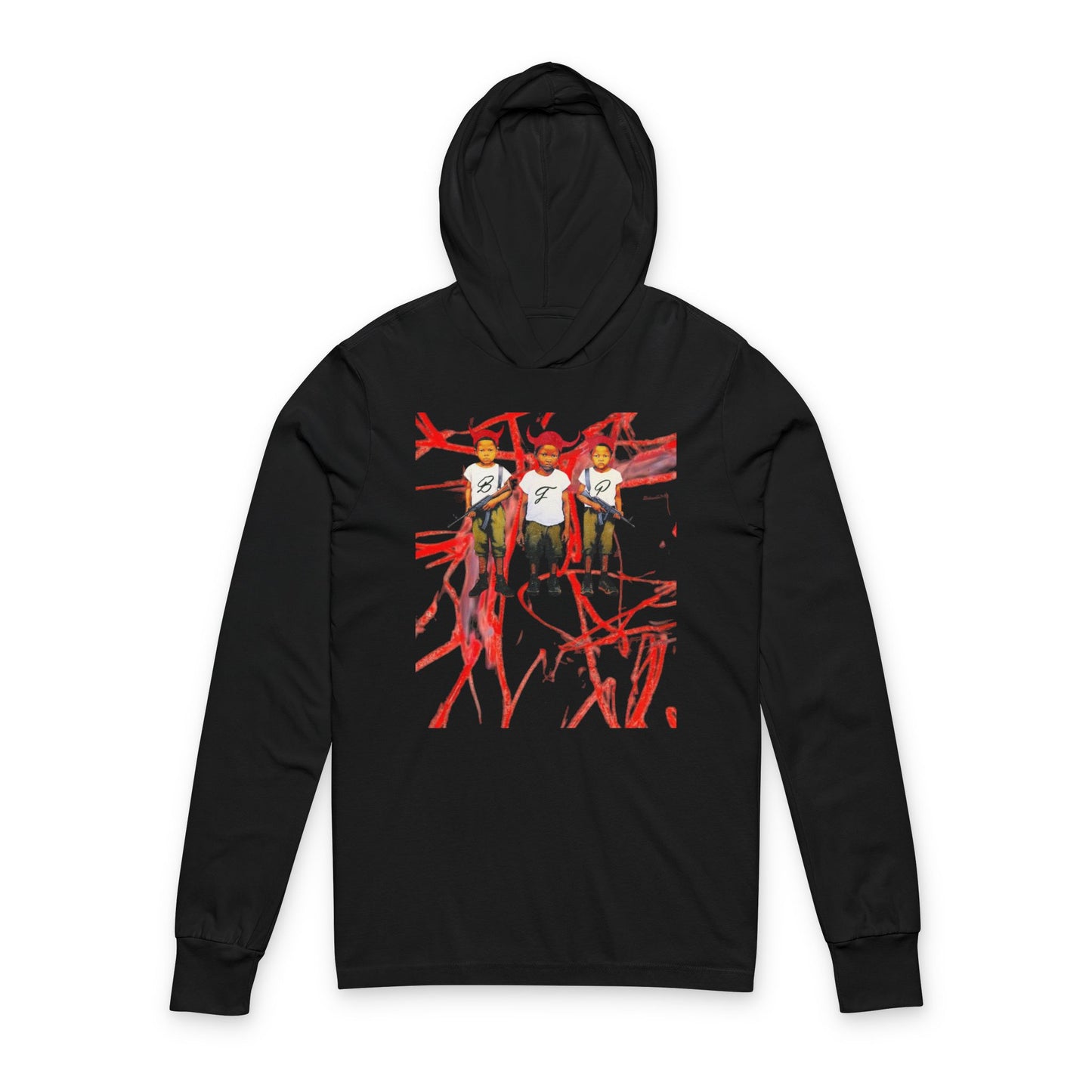 Red splatter Hoodie