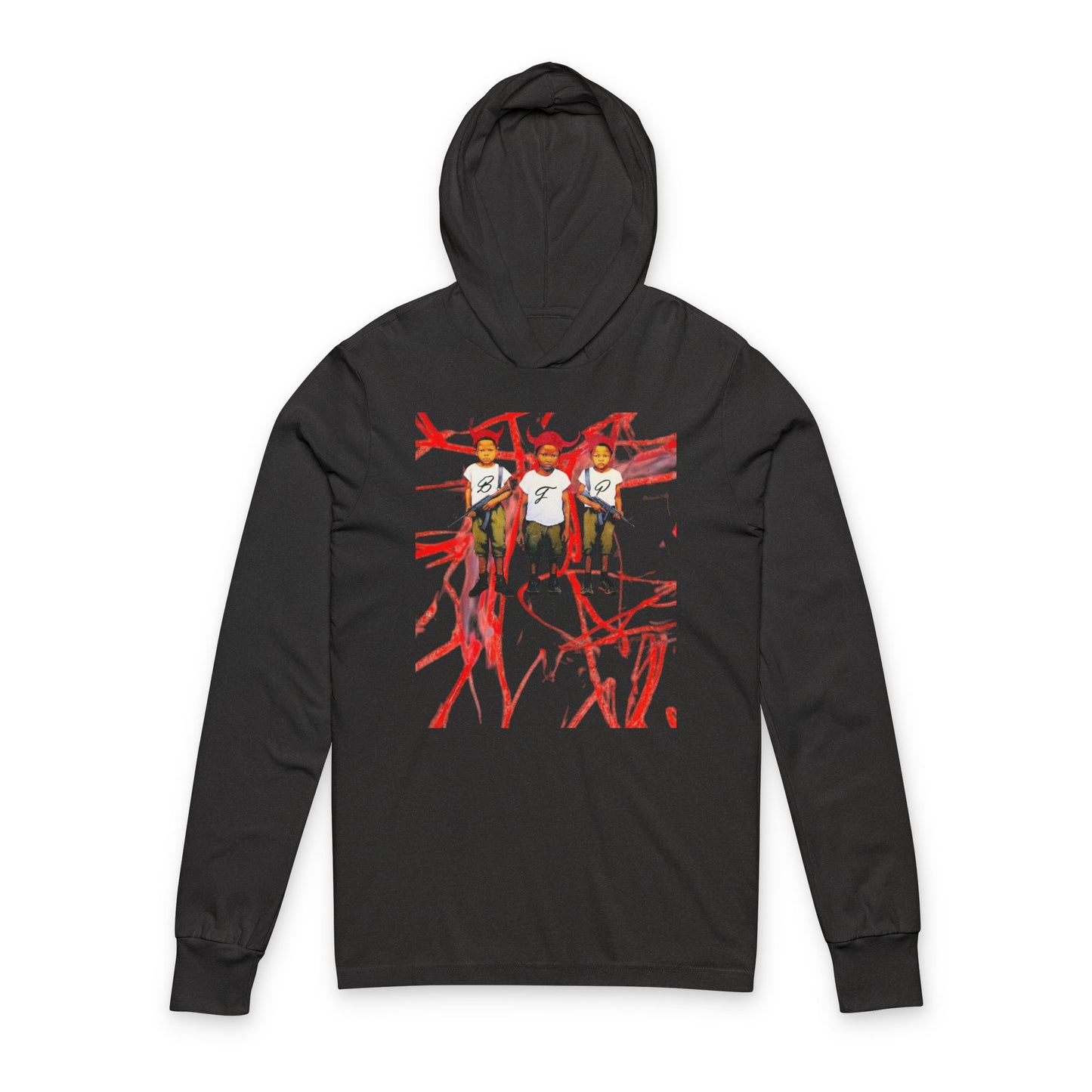 Red splatter Hoodie